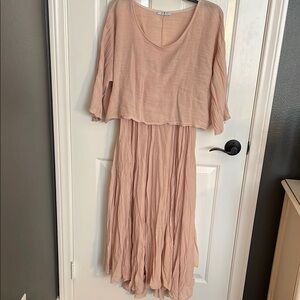 Three Stars Sundress - One Size - Petal Pink